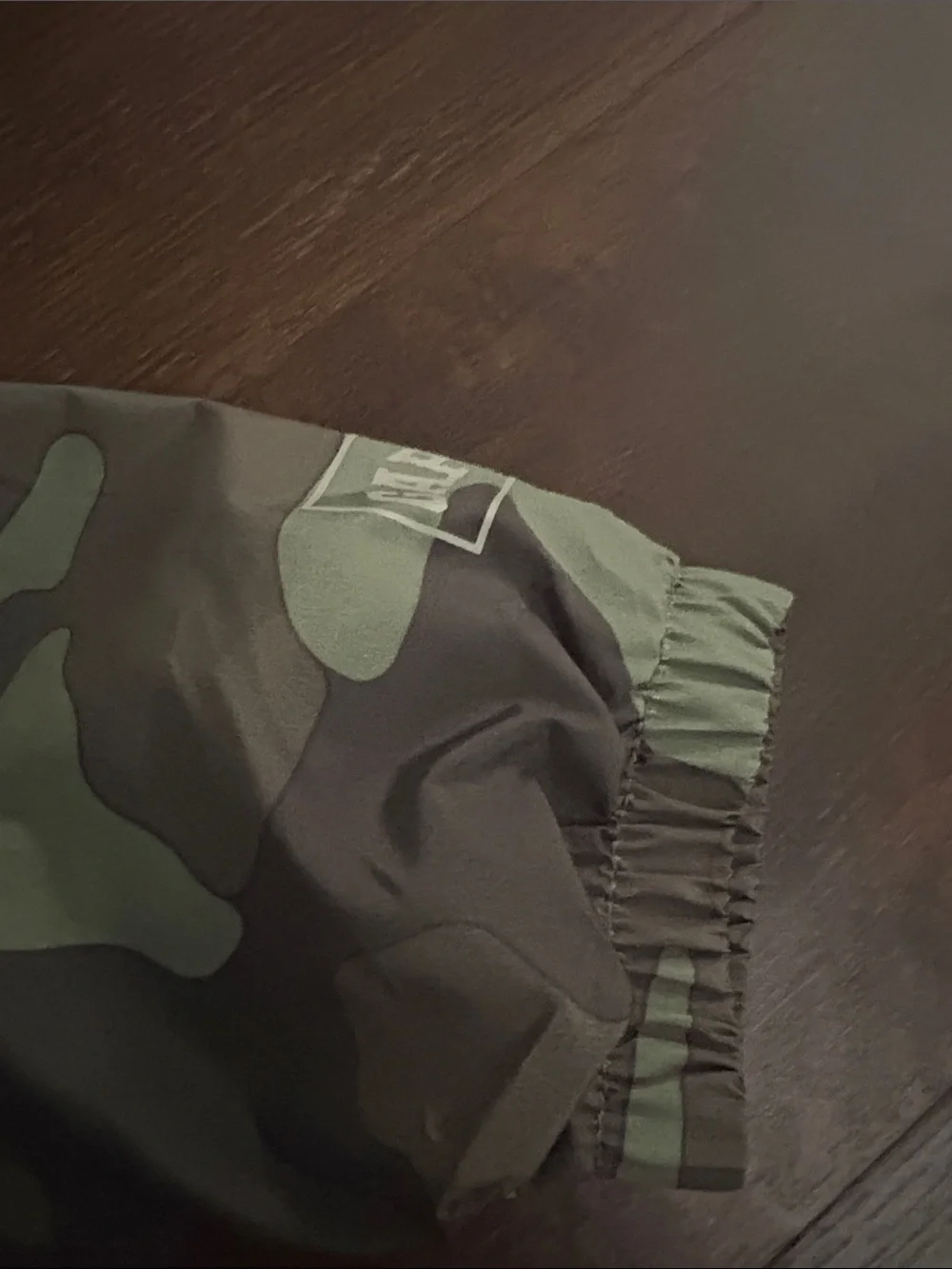 GAP Boys Green and Olive Camo Hooded Jacket